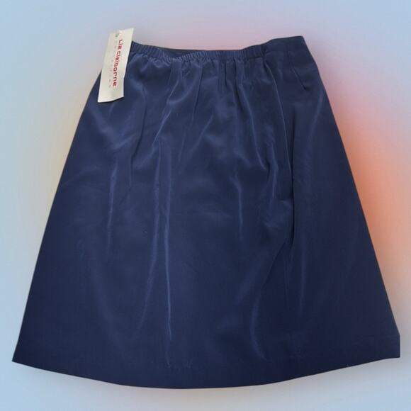 LIZ CLAIBORNE Women’s 4 Navy Blue Lightweight Skirt - Picture 3 of 4